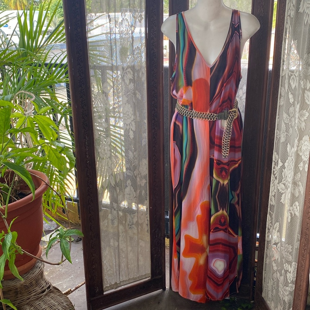 PARFOIS summer print jump suit